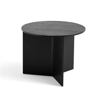 HAY Slit Table Wood Round - Black